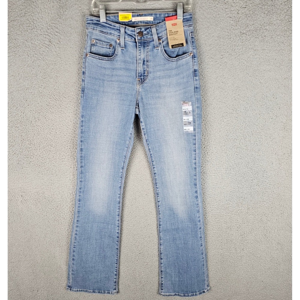 Levi's Jeans Women 25 Blue 725 High Rise Bootcut Denim A4962-0001